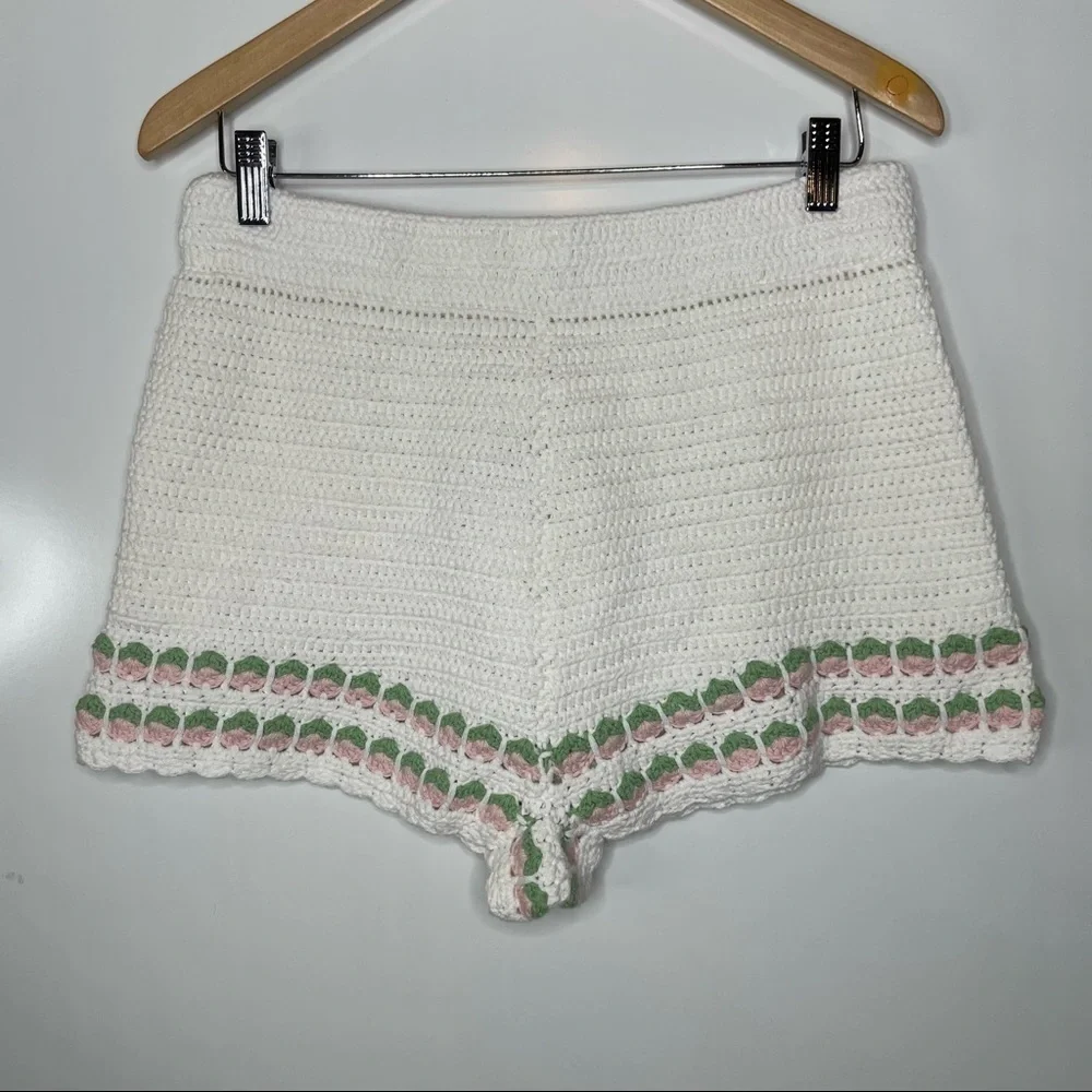 Lovers and‎ Friends Mes Amis Crochet Shorts Large